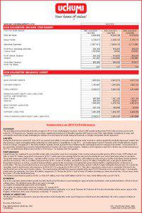 Financial statements / Supermarkets / Uchumi Supermarkets / Dividend / Equity / Income statement / Balance sheet / Tax / Finance / Business / Generally Accepted Accounting Principles