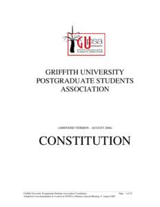 Griffith University Postgraduate Students Association