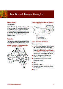 Terrestrial ecozone / Rangeland / Interim Biogeographic Regionalisation for Australia / Ecology / IBRA regions / Physical geography / MacDonnell Ranges