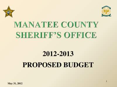 [removed]PROPOSED BUDGET May 31, [removed]