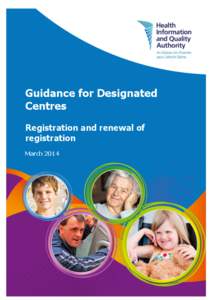 Guidance for Registration and Renewal of Registration of a Designated Centre