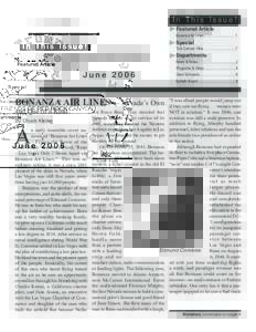 In This Issue! Featured Article Bonanza Air Lines.................................1  Special