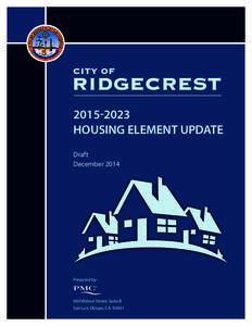 20152023 HOUSING ELEMENT UPDATE Draft December[removed]Prepared by: