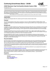 CAN[removed]AS350 Resistance Type Fule Quantity Indication System (FQIS)