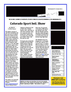 S EPTEMBER -O CTOBER[removed]HONORING AMERICAN MILITARY AVIATION THROUGH FLIGHT, EXHIBITION AND REMEMBRANCE Colorado	Sport	Intl.	Show	 By TBM PIC