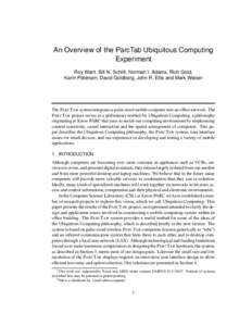 Graphical user interfaces / Graphical user interface elements / PARC / Technology transfer / Google Chrome / Graphical user interface / Ubiquitous computing / Tablet computer / Computer keyboard / Software / Computing / System software