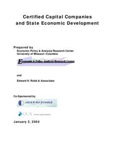 Certified Capital Companies and State Economic Development