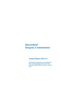 Lobbying / Military-industrial complex / Lobbying in the United States / Integrity / Freedom of information legislation / Commissioner / Parliament of Canada / Ethics / Accountability / Sociolinguistics