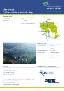 Einhausen Wohngemeinde in zentraler Lage DATEN & FAKTEN Einwohnerzahl