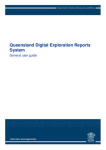 Queensland Digital Exploration Reports System QDEX Reports: General user guide