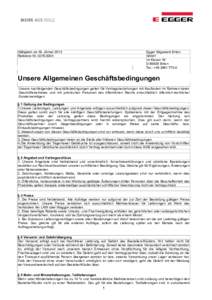 Gültigkeit: ab 18. Jänner 2013 Referenz-NrEgger Sägewerk Brilon GmbH Im Kissen 19