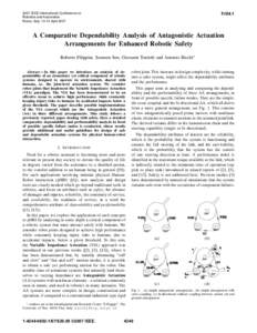 A Comparative Dependability Analysis of Antagonistic Actuation Arrangements for Enhanced Robotic Safety