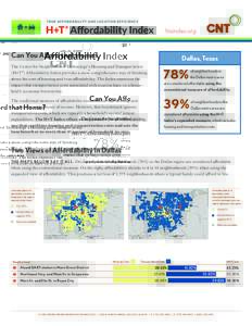htaindex.org  Can You Afford that Home? Dallas, Texas