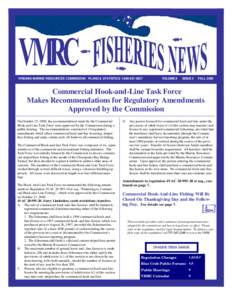 VIRGINIA MARINE RESOURCES COMMISSION PLANS & STATISTICS[removed]VOLUME 8 ISSUE 3