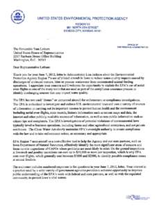 Letter to Rep. Tom Latham, June 21, 2012