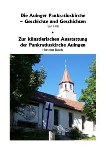 Die Auinger Pankratiuskirche – Geschichte und Geschichten Paul Fink