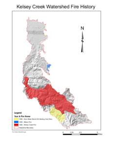 Kelsey Creek Watershed Fire History  ³ Legend  Year & Fire Name