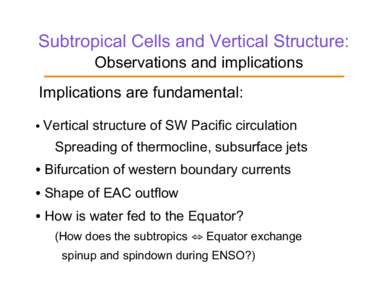 Boundary current / Rossby wave / Sverdrup balance / Physical oceanography / Oceanography / Ocean gyre