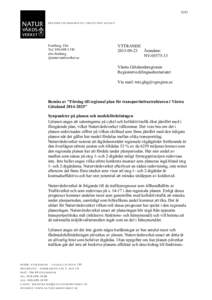 1(4) SWEDISH ENVIRONMENTAL PROTECTION AGENCY Forsberg, Elin Tel: elin.forsberg