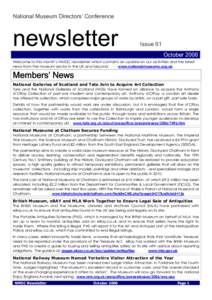 National Museum Directors’ Conference  newsletter Issue 61 October 2006