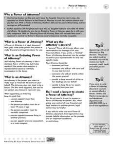 Power of Attorney  27 Why a Power of Attorney? •