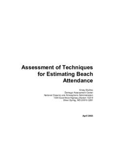 Assessment of Techniques for Estimating Beach Attendance