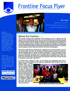 Frontline Focus Flyer Q U A R T E R LY NEWSLETTER  FOR