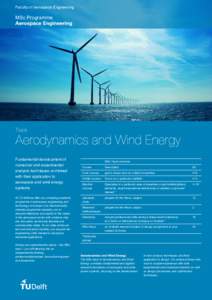 Faculty	of	Aerospace	Engineering  MSc	Programme Fundamental	development	of numerical	and	experimental