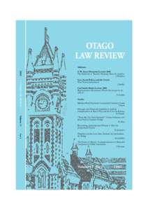 OTAGO LAW REVIEW Addresses F. W. Guest Memorial Lecture 2005 The Half-Life of Treaties: Waitangi, Rebus Sic Stantibus J Waldron