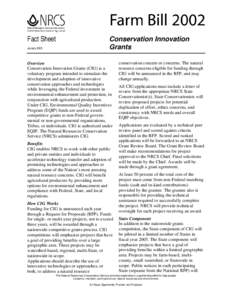 Environmental Quality Incentives Program / Limited Resources Farmer Initiative / Federal grants in the United States / Central Intelligence Agency / Economy of the United States / Government / Public economics / United States Department of Agriculture / Conservation Innovation Grants / Natural Resources Conservation Service