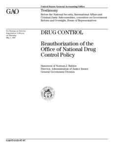Government / Law enforcement in the United States / Law / Office of National Drug Control Policy / War on Drugs / Prohibition of drugs / Substance abuse / National Drug Intelligence Center / Kevin Sabet / Drug policy of the United States / Drug policy / Drug control law
