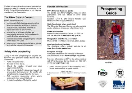 Prospecting / Warrandyte State Park / Warrandyte /  Victoria / Mining / Mineral exploration / Fossicking