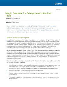 G00234030  Magic Quadrant for Enterprise Architecture