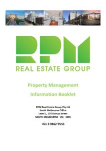 Microsoft Word - RPM PROFILE - SOUTH MELBOURNE