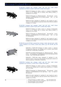 Bowman Leyland Rover BL180-3318 Combined heat exchanger, header tank and water cooled exhaust manifold for the British Leyland 1,5 and 1,8 litre cylinder diesel engines. BL180-3318 Echangeur de chaleur, nourrice et colle