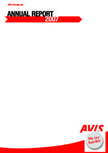 Avis Europe plc  ANNUAL REPORT 2007  INTERNATIONAL
