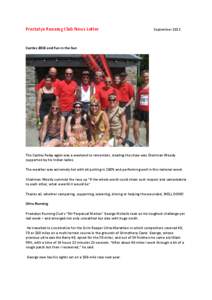 Prestatyn Running Club News Letter  September 2013 Castles 2013 and Fun in the Sun