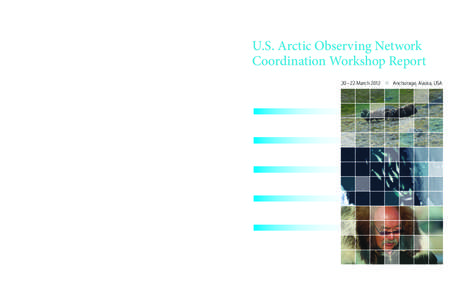 U.S. Arctic Observing Network Coordination Workshop Report 20 –22 March 2012 Cover photography (top to bottom): Kevin McMahon, Brad Benter, Elizabeth Eubanks