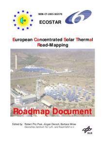 SES6-CT[removed]ECOSTAR European Concentrated Solar Thermal Road-Mapping