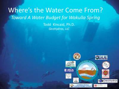 Where’s the Water Come From? Toward A Water Budget for Wakulla Spring Todd Kincaid, Ph.D. GeoHydros, LLC  Abstract: Drying up the Spring?