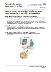 Cyst / Invasiveness of surgical procedures / Epidural / David B. Samadi / Medicine / Endoscopy / Laparoscopic surgery