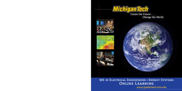 Michigan Technological University www.mtu.edu MS in Electrical Engineering—Energy Systems  Online Learning