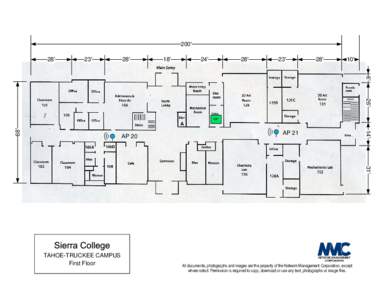 Sierra College Truckee Campus wireless map