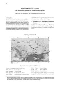 310  National Report of Ukraine The fundamental GPS network establishment in Ukraine O. KUCHER, YU. STOPKHAY, M. CHEREMSHYNSKYI, I. ZAIATS1