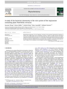 Phytochemistry xxx[removed]xxx–xxx  Contents lists available at SciVerse ScienceDirect Phytochemistry journal homepage: www.elsevier.com/locate/phytochem