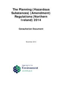 Consultation document Hazardous Substances (Amendment) Regulations 2014