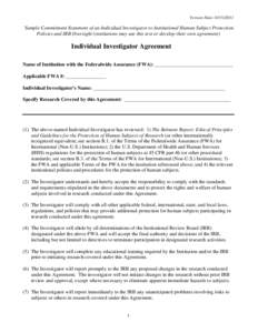 Microsoft Word - Indvl Investigator Agreement