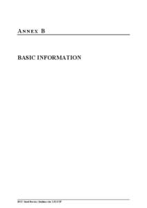 ANNEX B  BASIC INFORMATION IPCC Good Practice Guidance for LULUCF