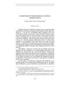 Government / Filibuster in the United States Senate / Nuclear option / Henry Saad / Ted Stewart / United States Senate / Filibuster / Bill Frist / Gang of 14 / Parliamentary procedure / Politics of the United States / Politics