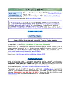 Microsoft Word - WATER E-NEWS APR 15.docx